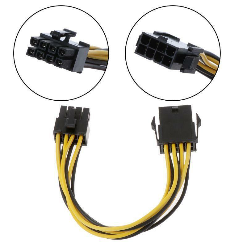 8 Pin CPU Power Cable Adapter (7.09 Inch ) 8 Pin Male to 8 Pin Female Connector