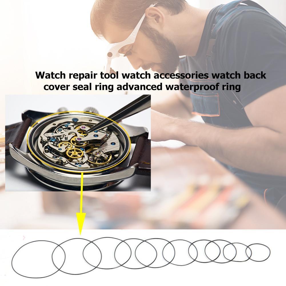 200pcs Waterproof O-Ring Watch Back Seal Gaskets Watch Repair Tool (0.7mm)