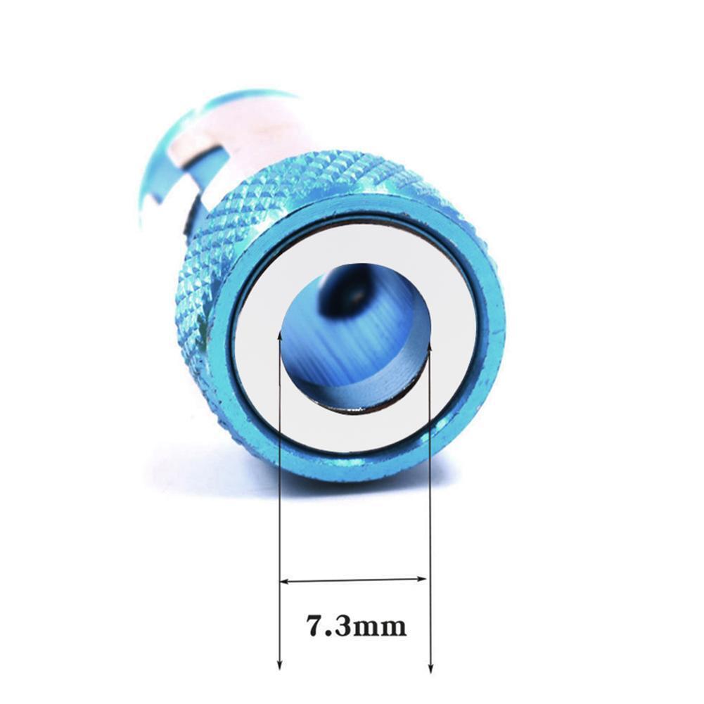 1/4 inch Screwdriver Bits Batch Head Magnetic Ring Screwlock Sleeve (Blue)