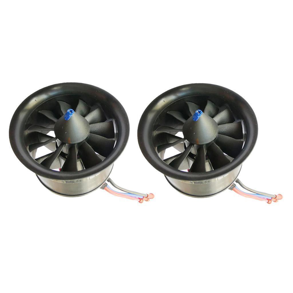 Set of 2 Duct Fan 4900KV For EDF Brushless Motor RC