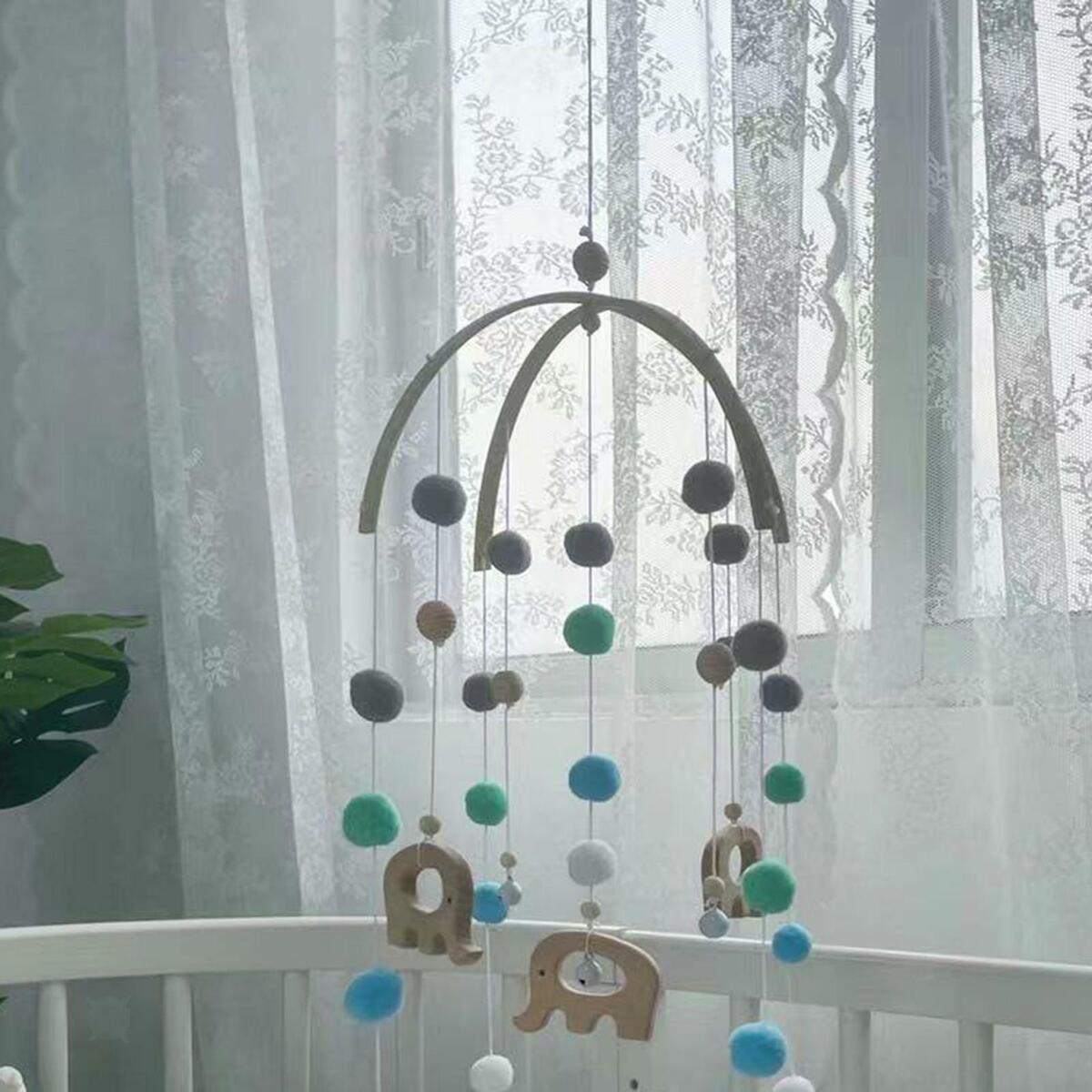 Set of 2 Nordic  Hanging Baby Crib Mobile Wind  Bed  children room