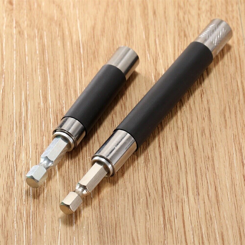 80mm-200mm Extended Shaft Power Screwdriver Holder Drill Bit Adapter Hex Shank
