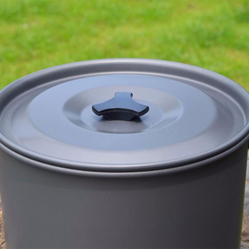 Aluminum Alloy Camping Picnic Hanging Pot Large Capacity Outdoor Tableware Pots