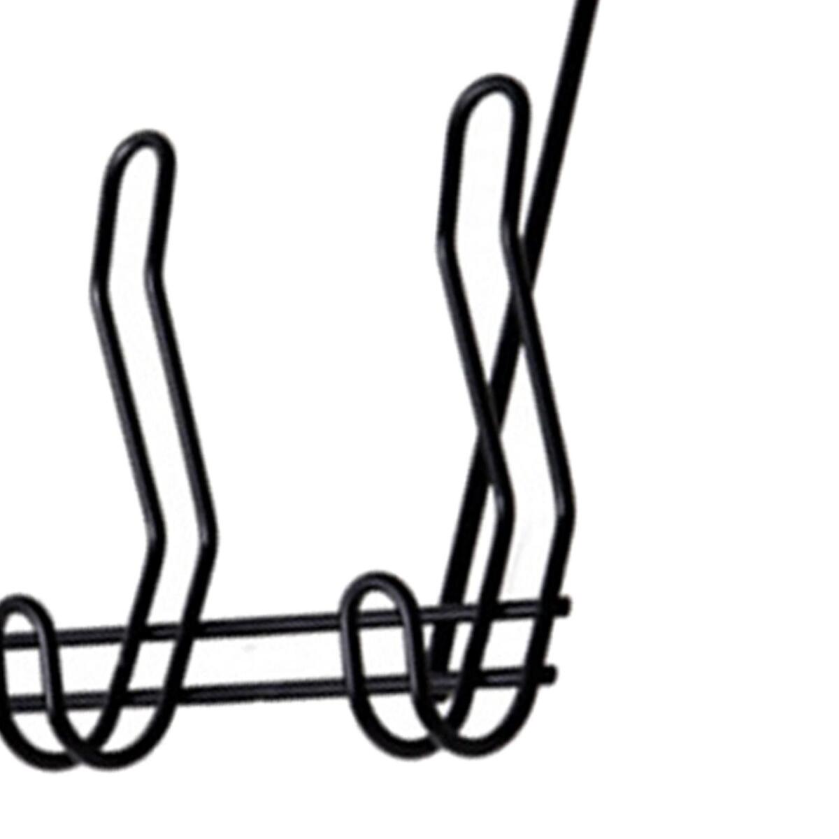 Over The Door Towel Rack 5 Hooks Behind Back of Door for Bag Clothes Robe