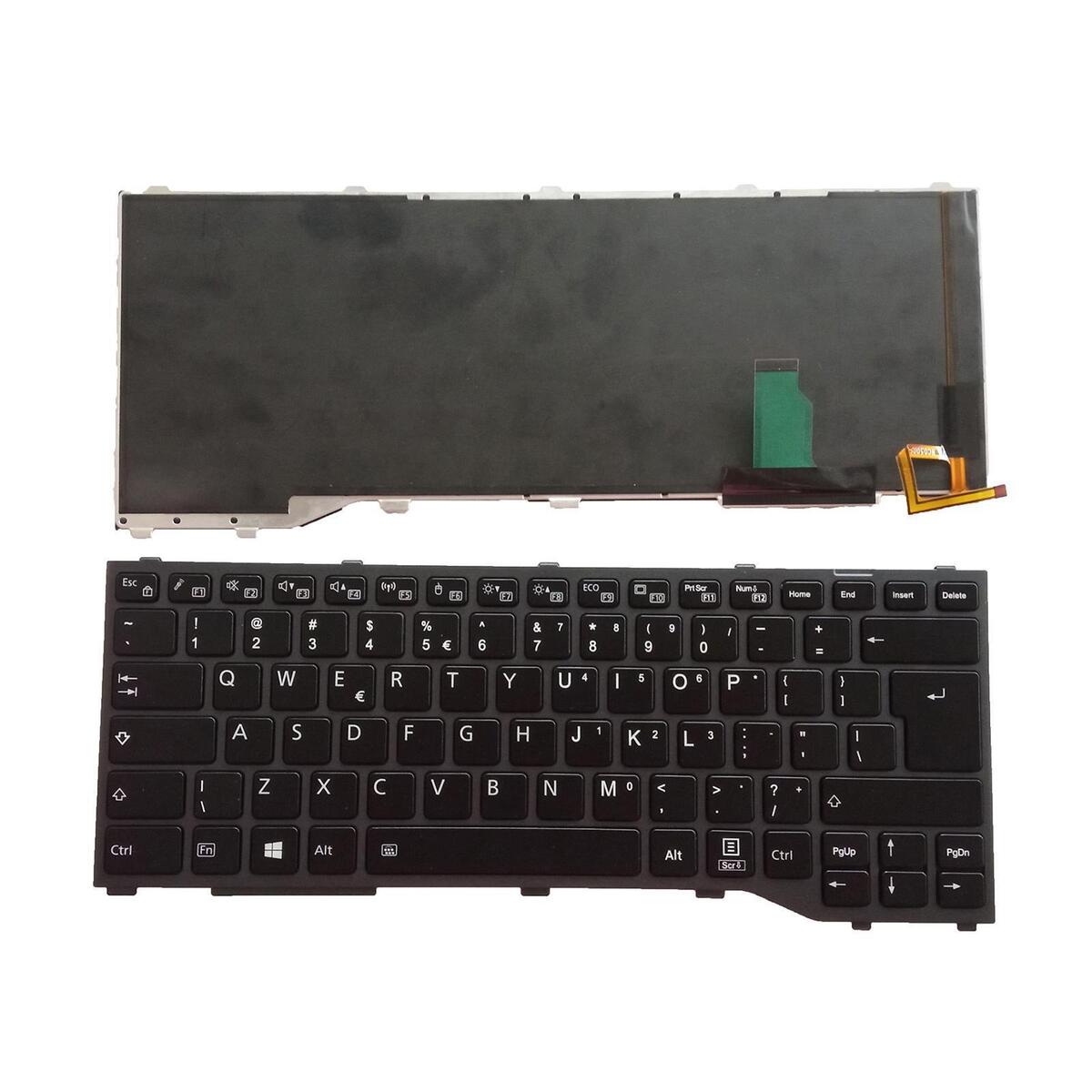Laptop Replacement Keyboard Repair Part Grey Frame US Layout for T937 T938