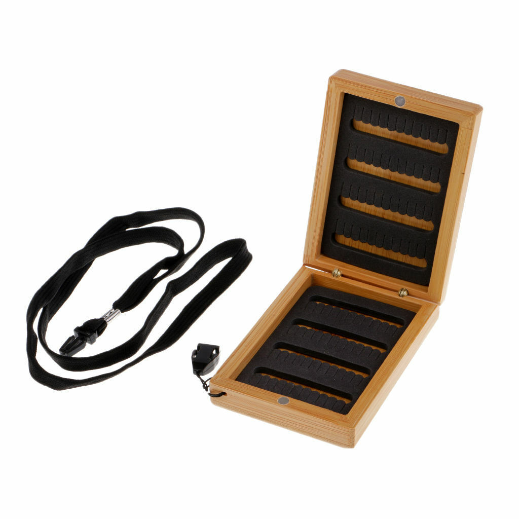 Classic  Mini Double Side Fly Fishing Flies Tackle  Case - Holds
