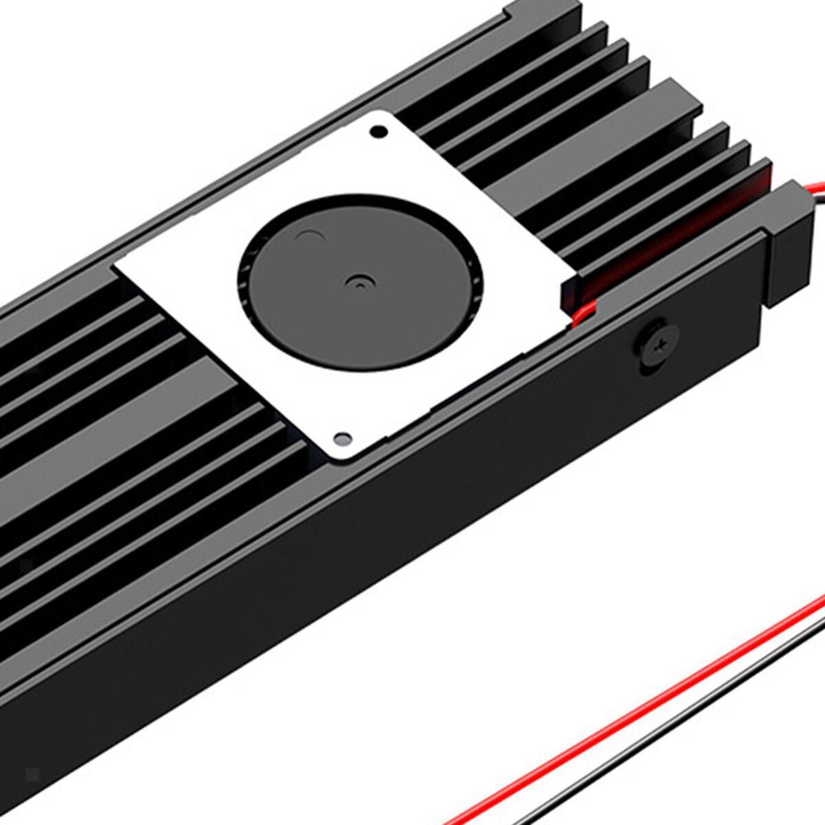 M.2 SSD SATA Fan Heatsink 2280 PCIE  Radiator Cooling Support 4 Sizes