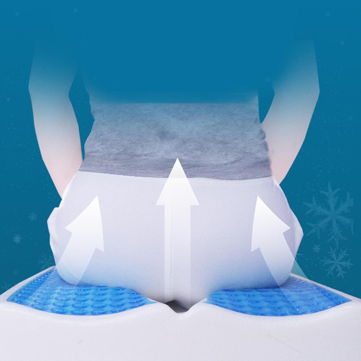 Silicone Memory Foam Seat Cushion Reusable for Tailbone Back Soreness Relief