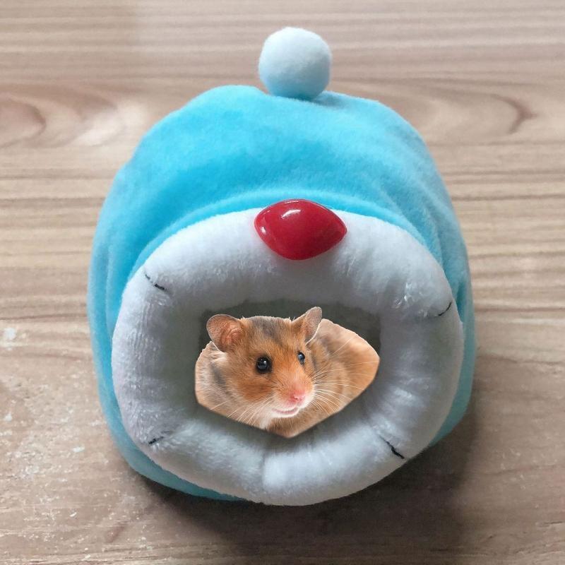Winter Warm Hamster Nest Pet Yurt Bed Kennel Mouse Mice Rat Chicken House Cave