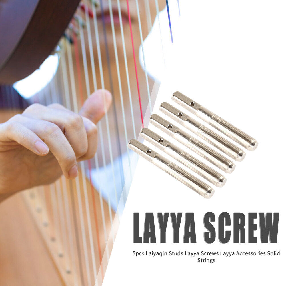 5pcs Pins Nails+5pcs Accessories for 7/10 String Lyre Small Harp Geek Parts