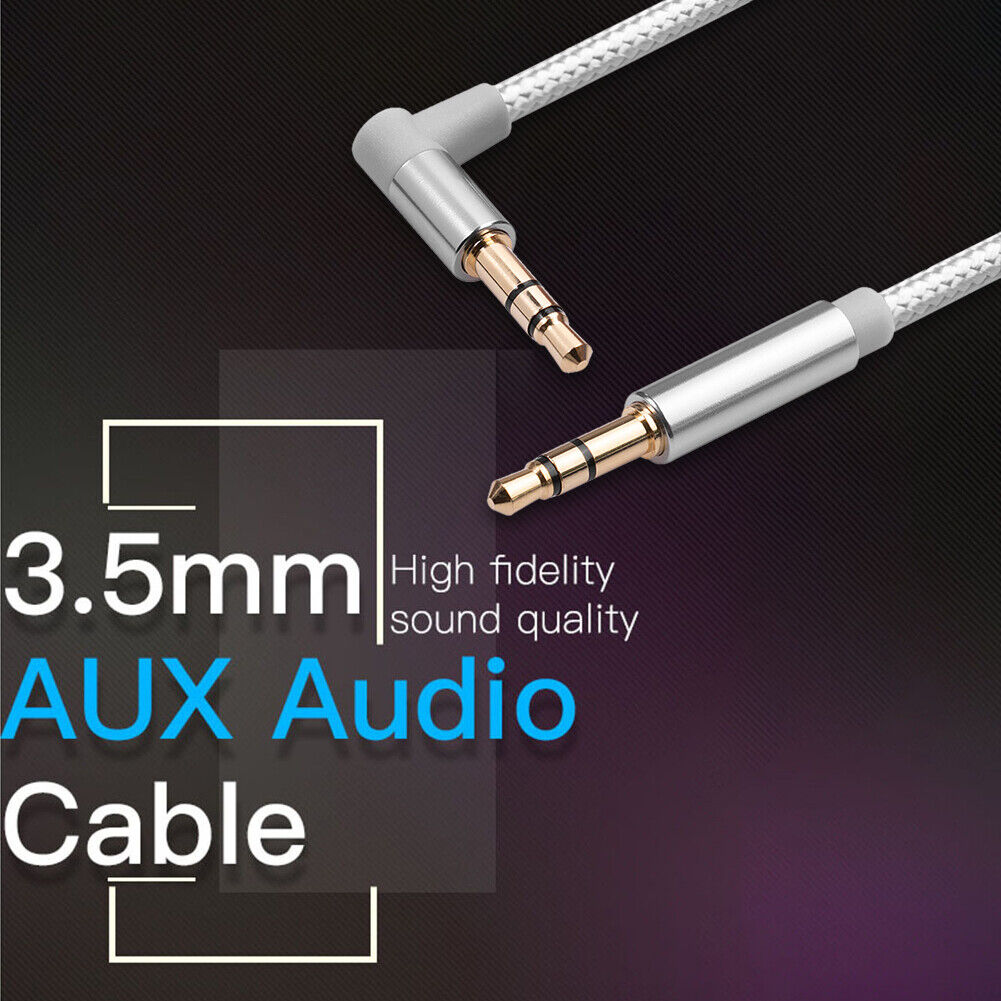 AV01S 3.5mm Aux Jack Male to Male Audio Cable for Car Headphones (3 meter)