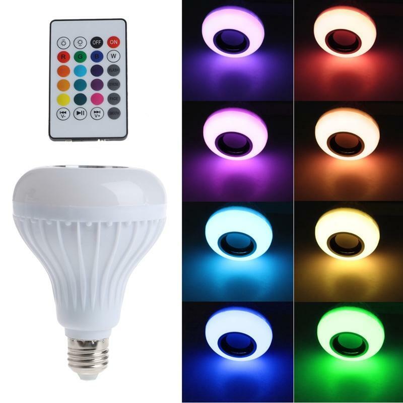 Wireless Bluetooth-compatible Speaker Bulb E27 LED RGB Light Music Playing Lamp