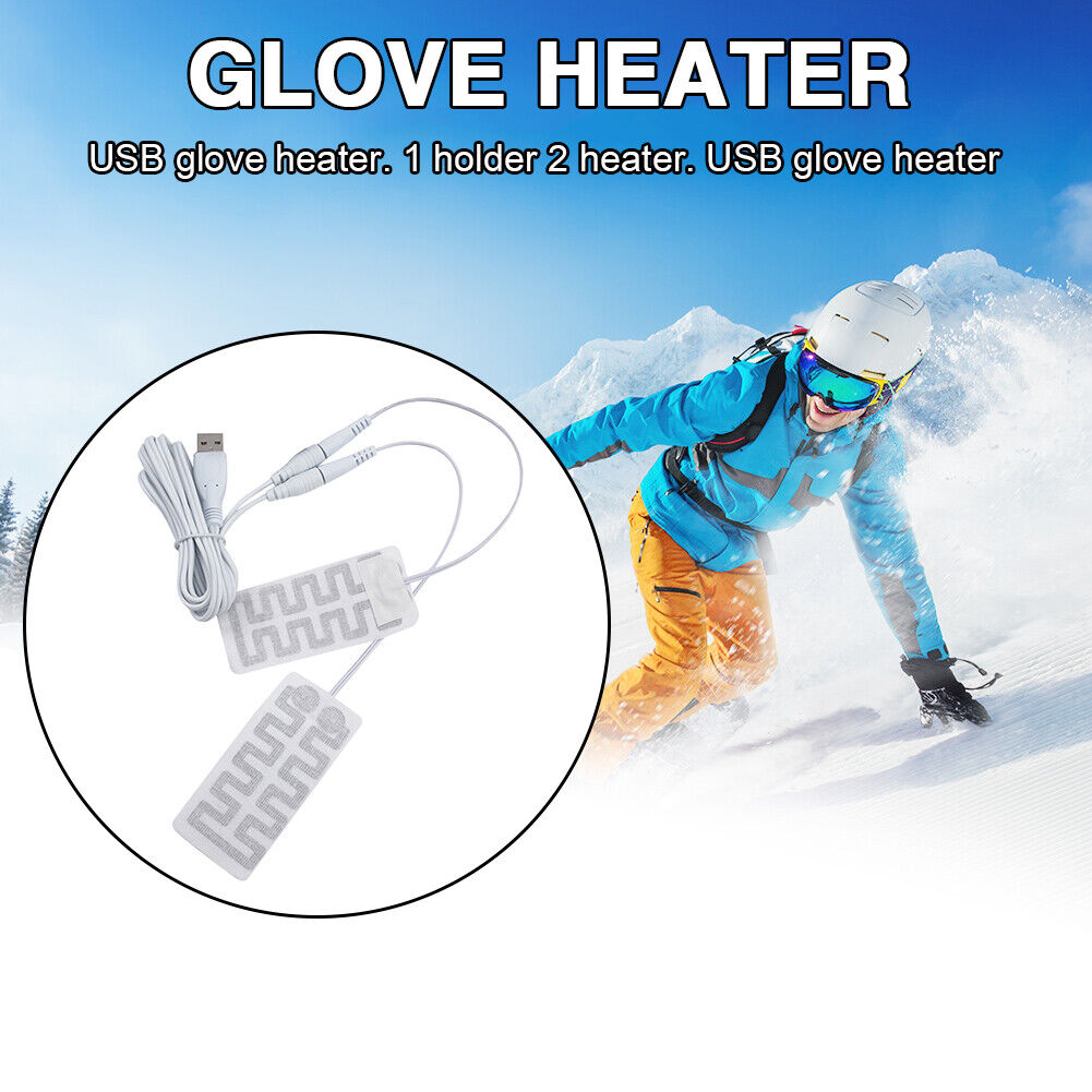 Winter Outdoor Electric Heating Gloves Pads Thermal USB Hand Feet Warmer