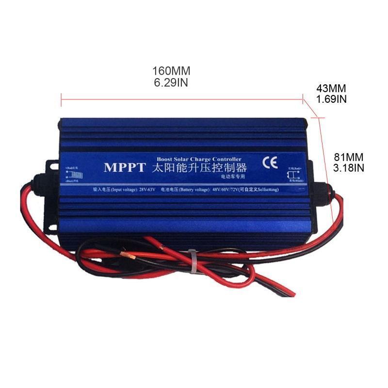 MPPT Boost Solar Charge Controller 600W High-efficiency Charging 24/36/48/60/72V