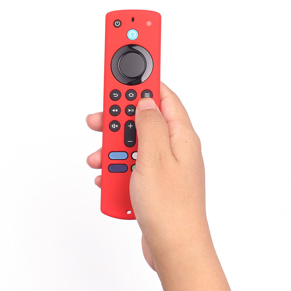 Remote Control Protector Case w/ Lanyard for Fire TV Stick 3rd Gen (Red)