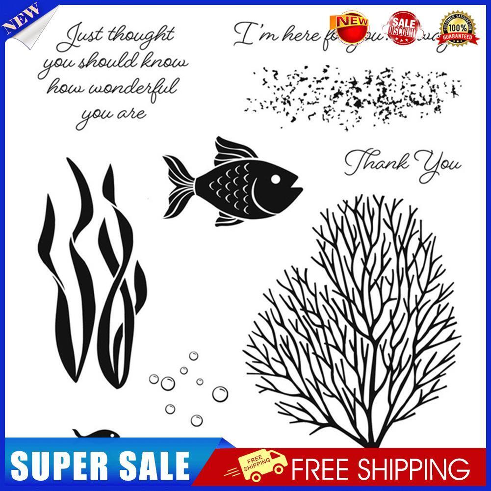 Sea Horse Grass Fish Metal Cutting Dies Stencils Stamp Album Seal Stamp (B)