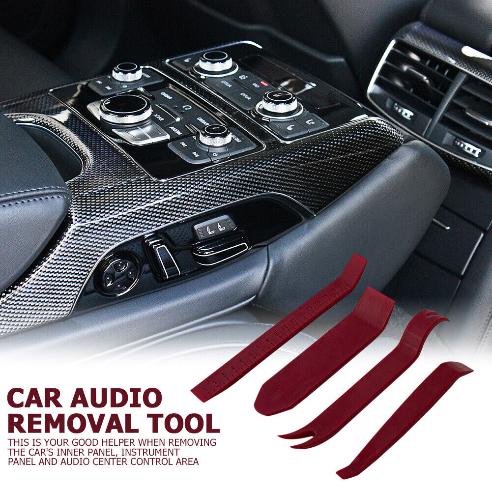 4pcs Car Door Clip Panel DIY Audio Video Dashboard Dismantle Kits Pry Tool