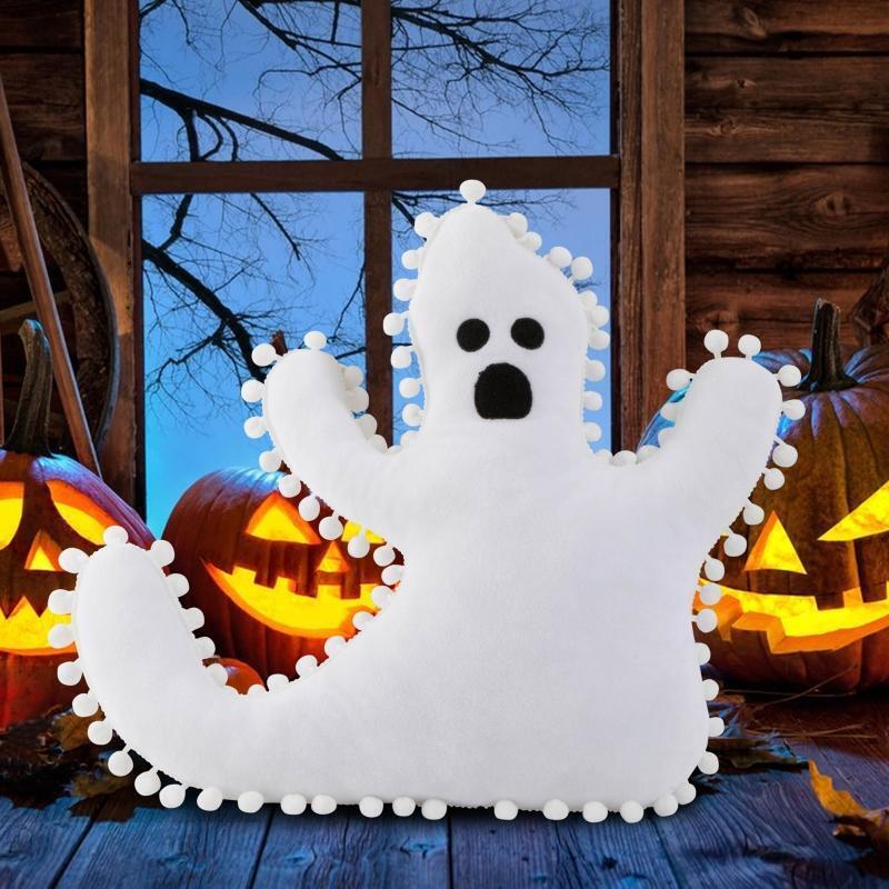 Halloween Ghost Pillow Cute Couch Cushion Pad Home Bedroom Living Room Decor