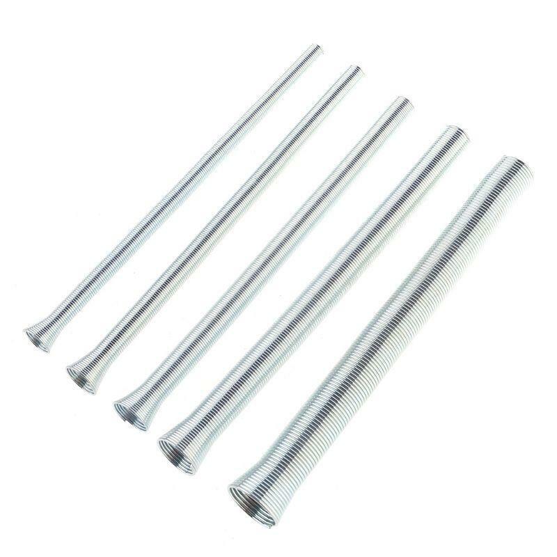 Spring Tube Bender Set 1/4 5/16 3/8 1/2 and 5/8 for Copper Aluminum