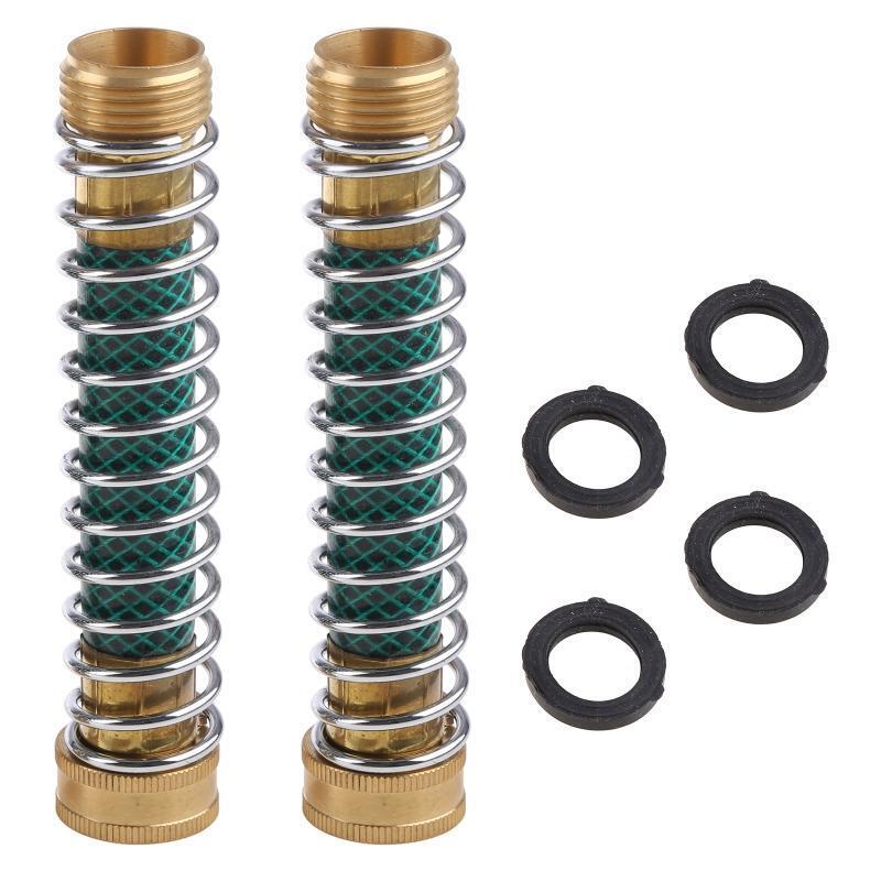 3/4" 2 Way Hose Splitter 2 Way Garden Hose Connector with 2 Pcs Garden Hose