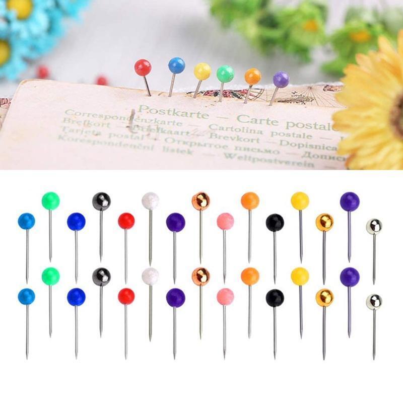 Map Push Pins Round Head Thumbtacks for Picture Bulletin Board Corkboard 900 PCS