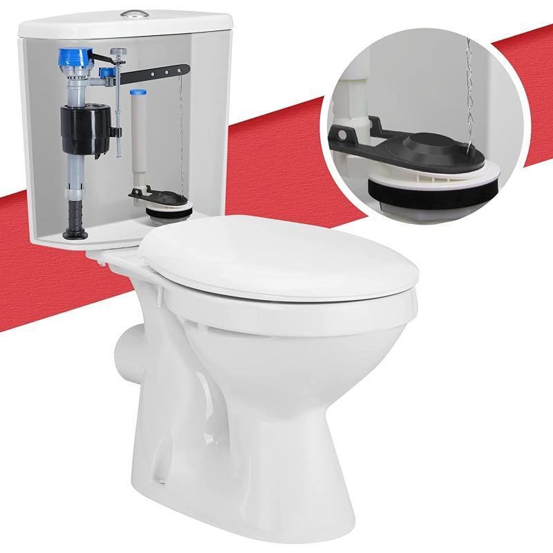 Toilet Flapper Cover Bathroom Water Saver Home Seal Tank Ring Adjustable