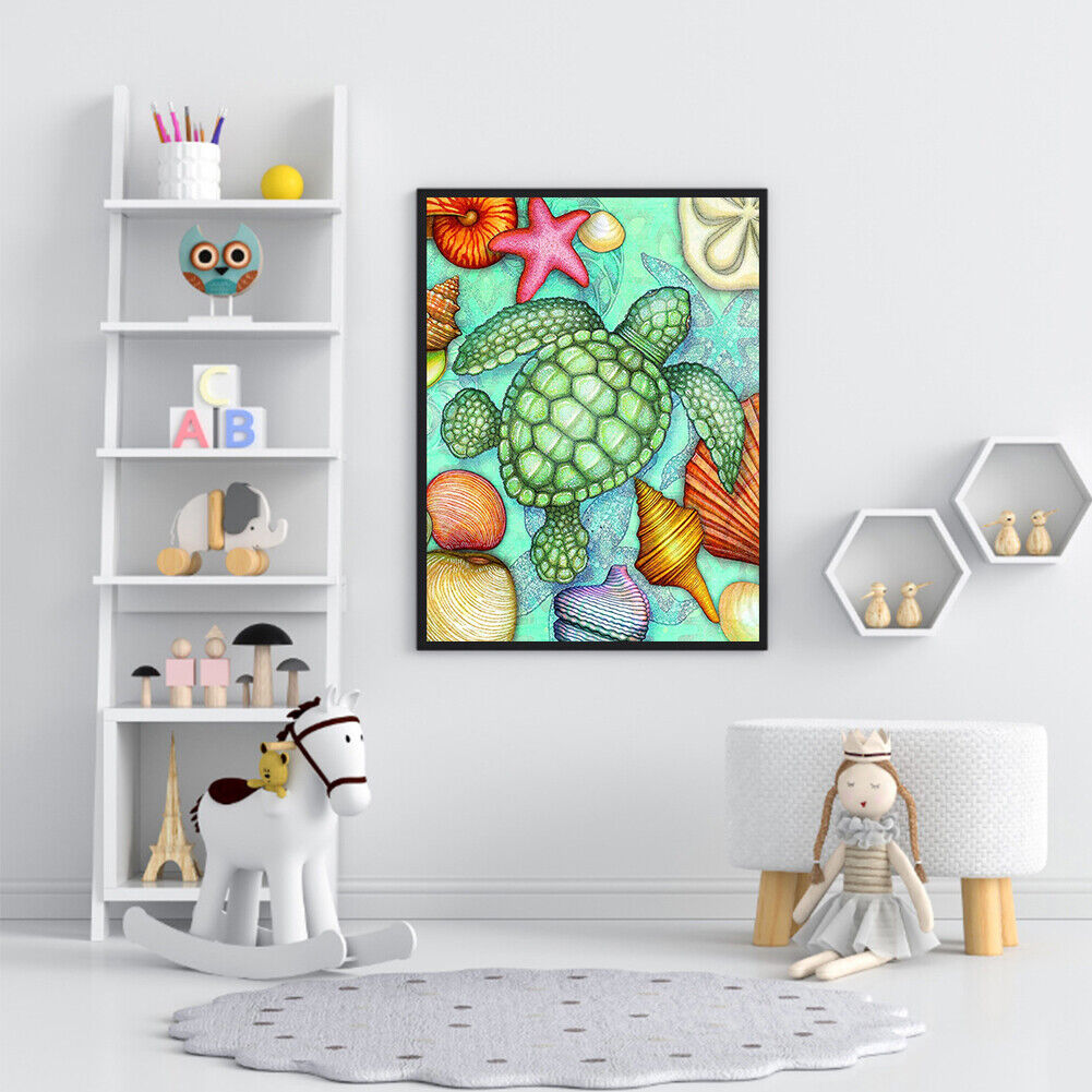 5D Diamond Painting Sea Turtle Round Mosaic Pictures DIY Home Wall Decor