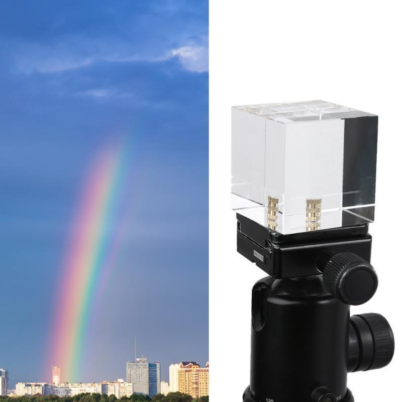 48mm Cube Square Quarter Nut Prism Optical Glass for Wedding Portrait Landscape
