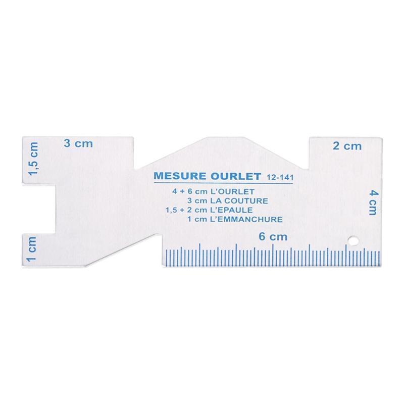 DIY Sewing Ruler Metal Sew Measure Gauge Boys Girls Hand Training Gift Supplies