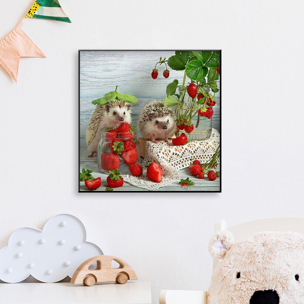 Fruit Hedgehog Full Drill Round Diamond Painting DIY Mosaic Kits Picture