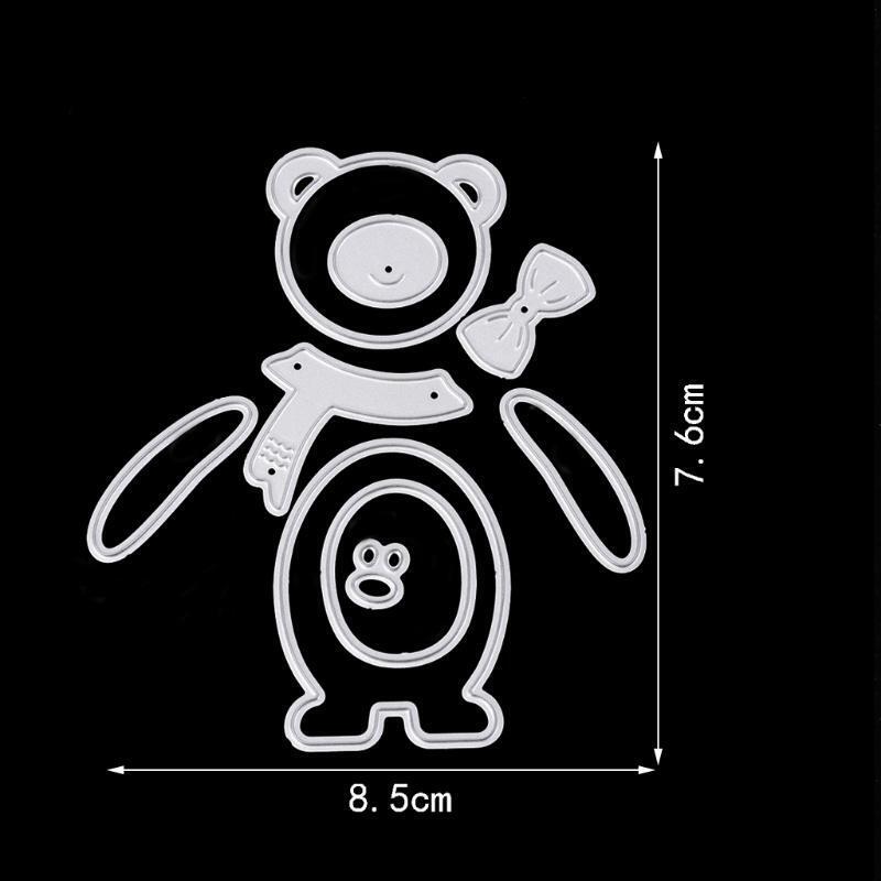 Bear Cutting Dies Stencils Scrapbook Album Paper Embossing DIY Craft Christmas