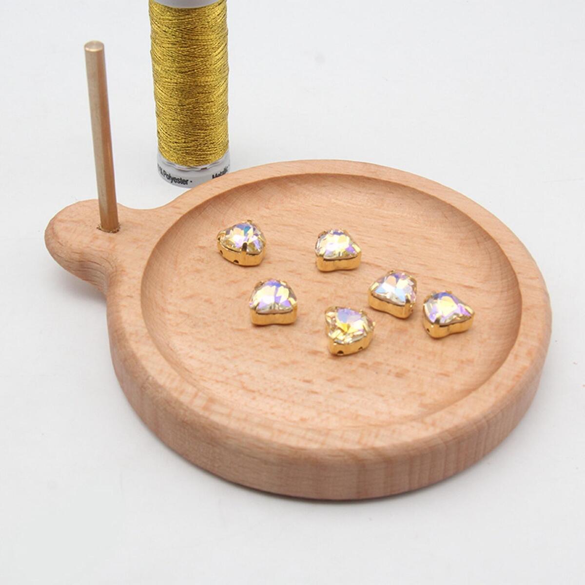 Wood Bead Spinner Bead Loader Spinning Bead Bowl DIY for Bracelet Making