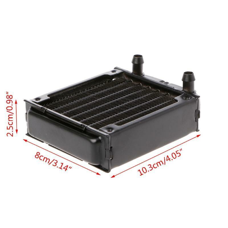 Water Cooler Aluminum Radiator 80mm For Computer  8cm Fan CPU Cooler Heat Sink