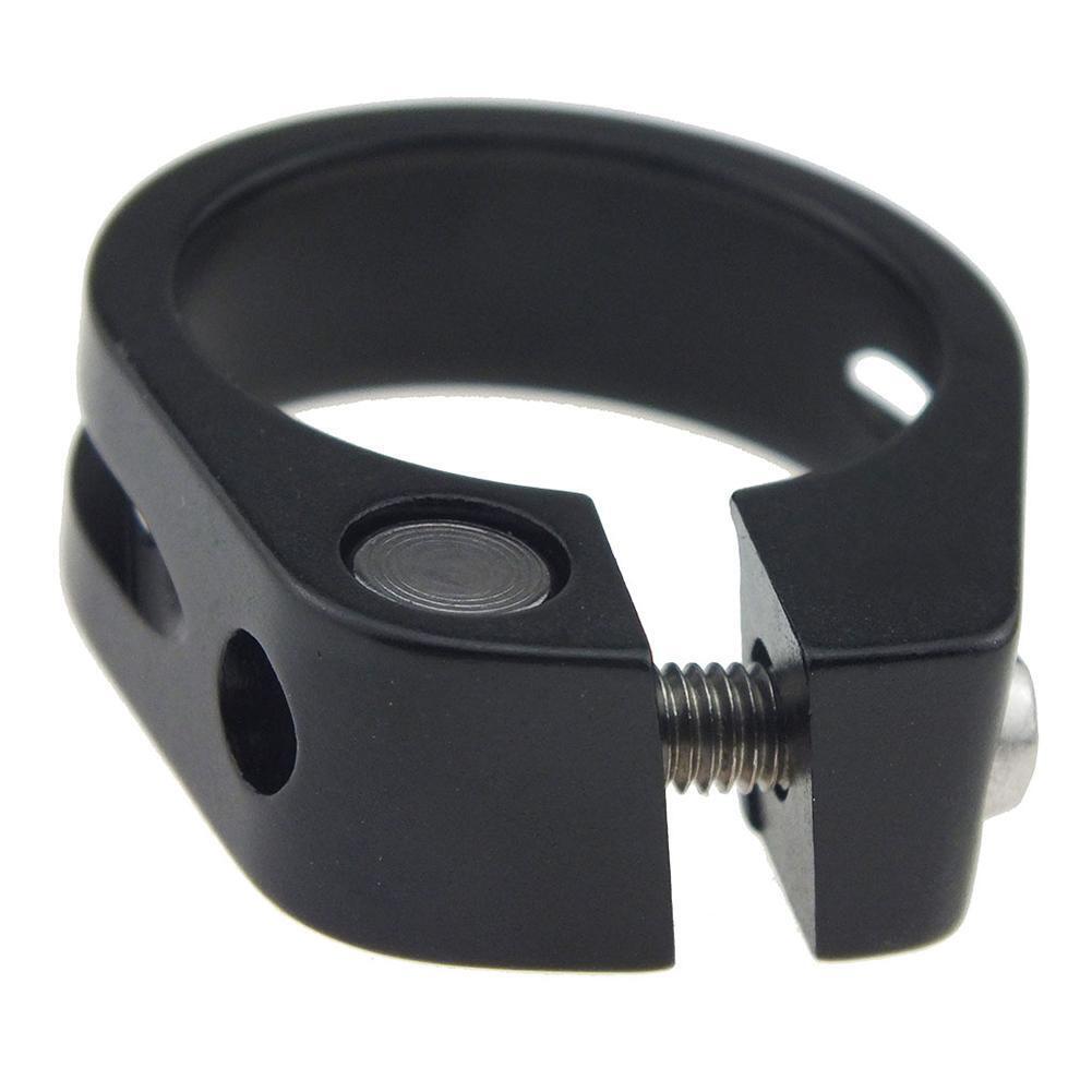 CANSUCC 34.9mm Bicycle Quick Release Seatpost Clamp Seat Post Clip (Black)