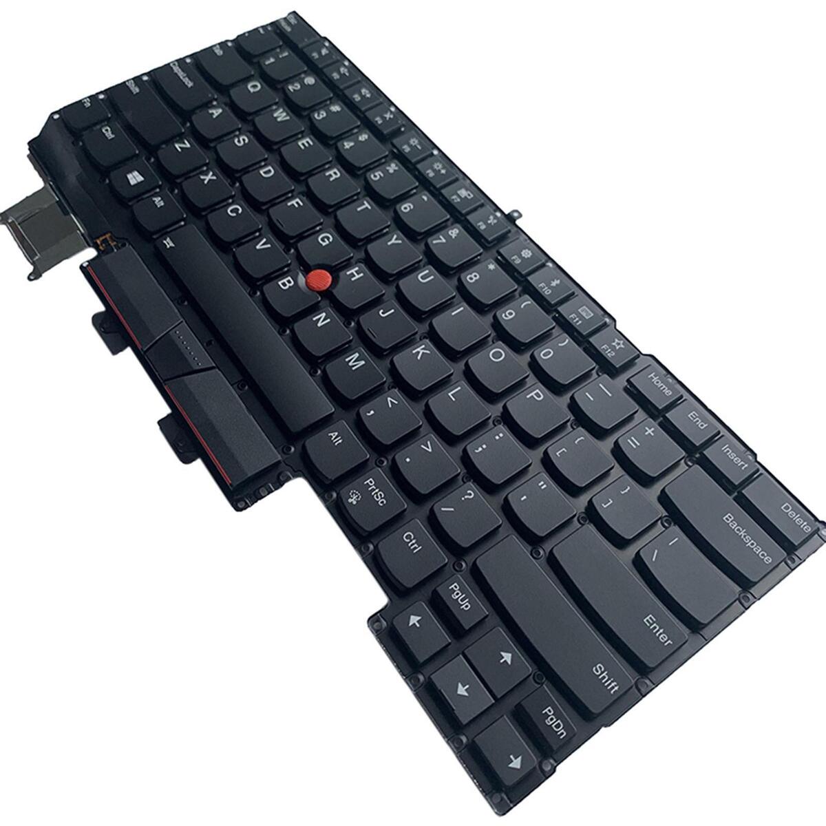 Laptop Keyboard US Layout Durable Backlit Accessories Replacement with Track