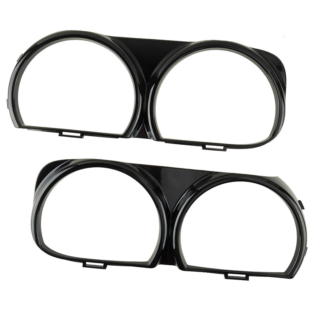 Black Right & Left Headlight Lamp Bezel Frame Trim fit for Dodge Challenger
