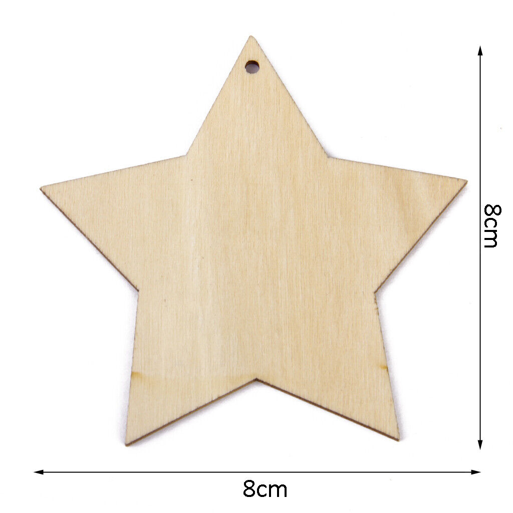 25x  Five Pointed  Embellishments 8x8cm Handicrafts Decorative