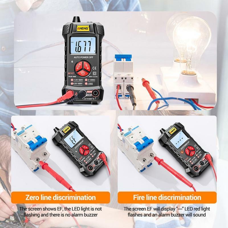 Multimeter 4000 Counts Digital Multimeter with DC AC Voltmeter AC/DC Ammeter