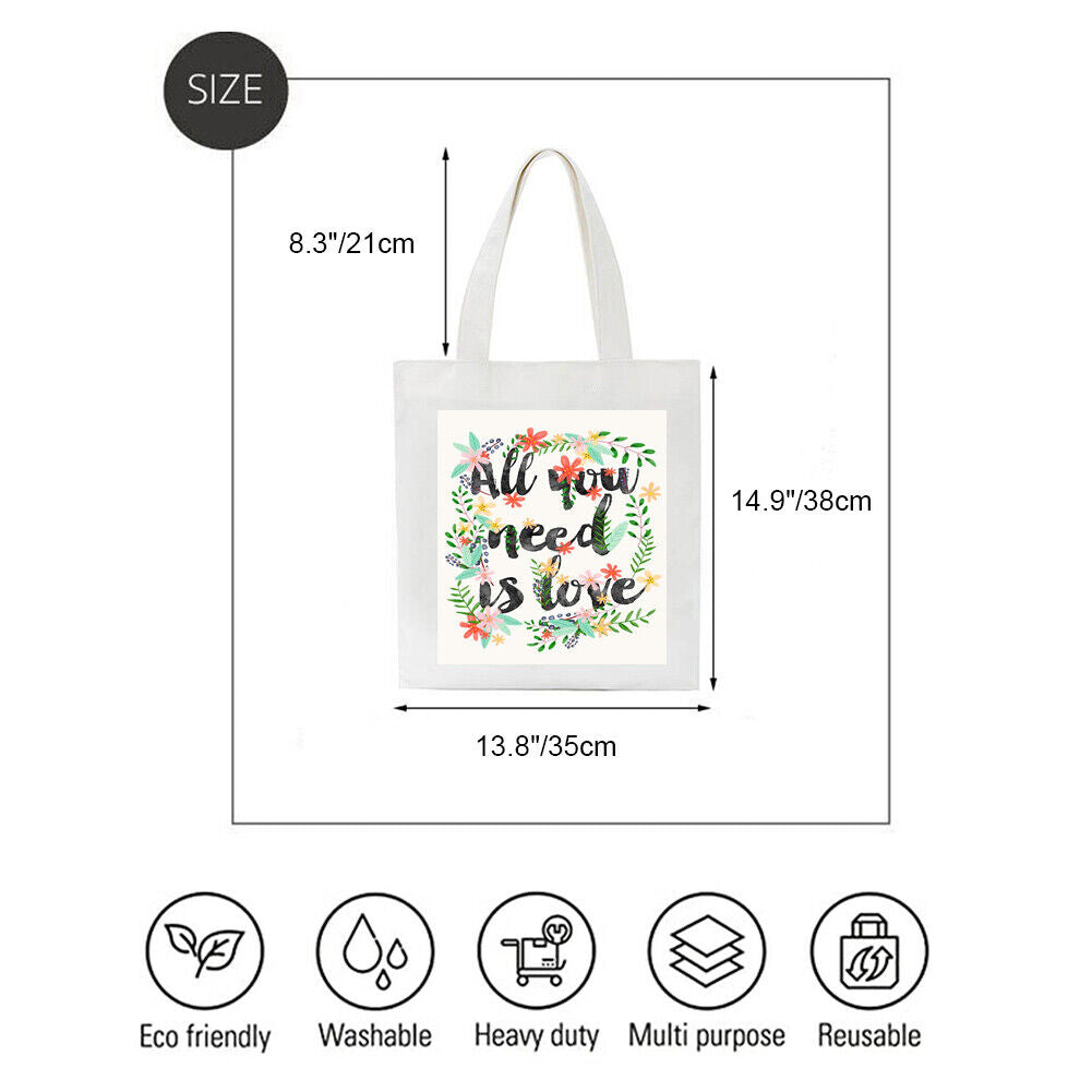 Calligraphy and painting Printed Canvas Tote Bag (35*38cm)