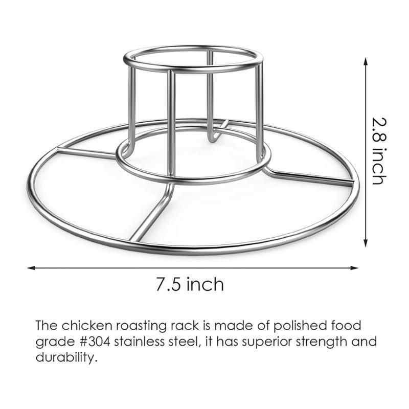 Barbecue Chicken Holder Frame for Grill Rack & Smoker Household Cooking Supply
