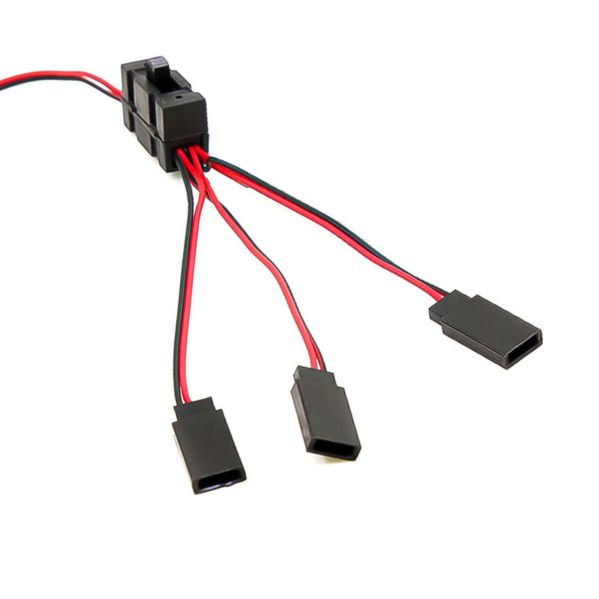 3-way Wire LED Light On/off Switch Y Cable for 1/10 SCX10 TRX-4 RC Crawler Car