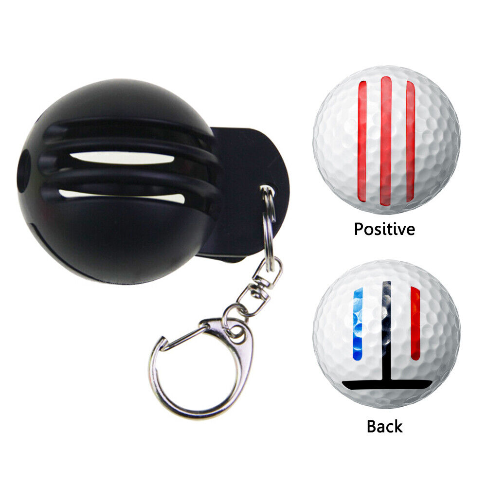 Golf Line Marker Ball Clip Golf Accessories Plastic for Men Women (Black)