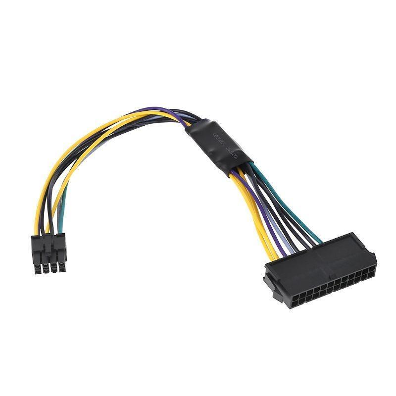 Power Supply Atx Adapter Conventer Cable 24Pin to 8Pin for Dell Mainboard 340mm