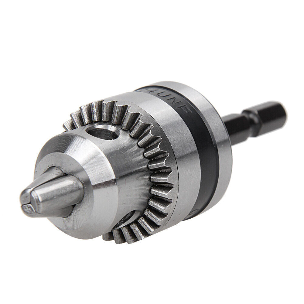 Electric Drill Chuck 0.6-6mm Thread 3/8-24UNF 1/4"Hex Shank Power Tools