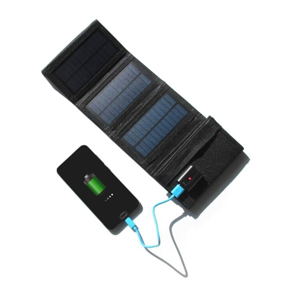 7W USB Foldable Solar Panel Charger Pack Portable Charging for Mobile Phone