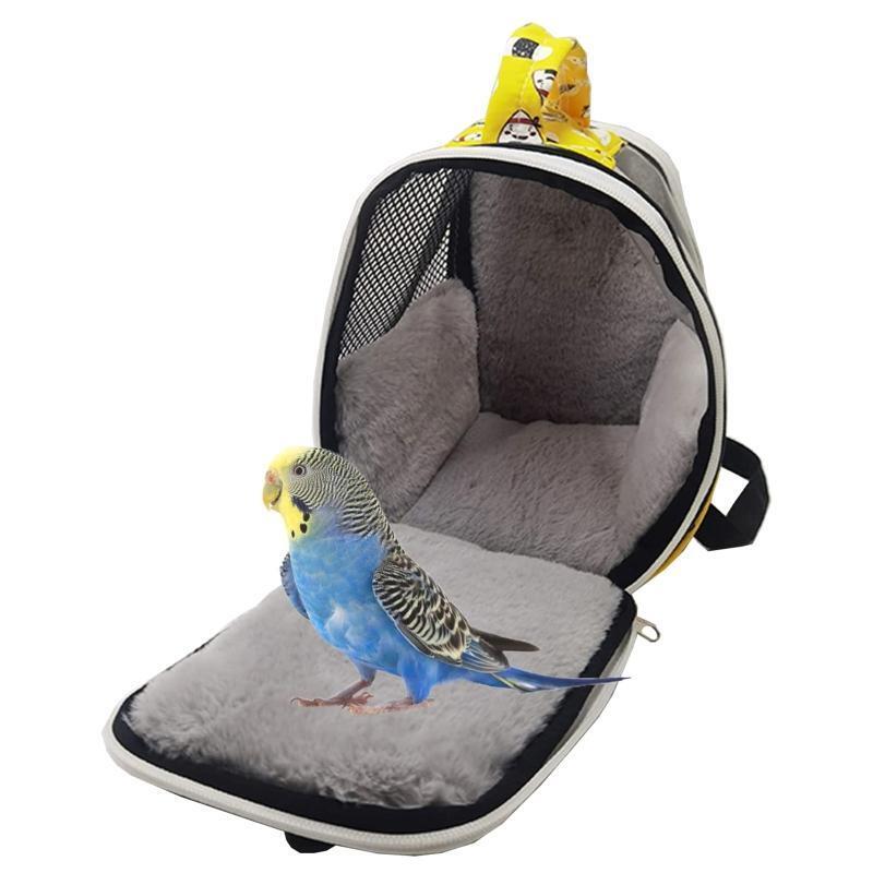 Bird Travel Carrier Portable Shoulder Bag Plush Lining Parrot Outing ?Case