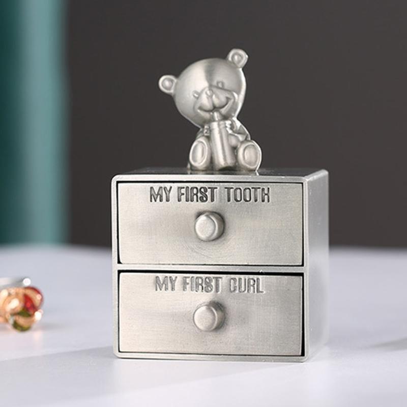 My First Tooth and My First Curl Storage Box Keepsake Boxes Organizer