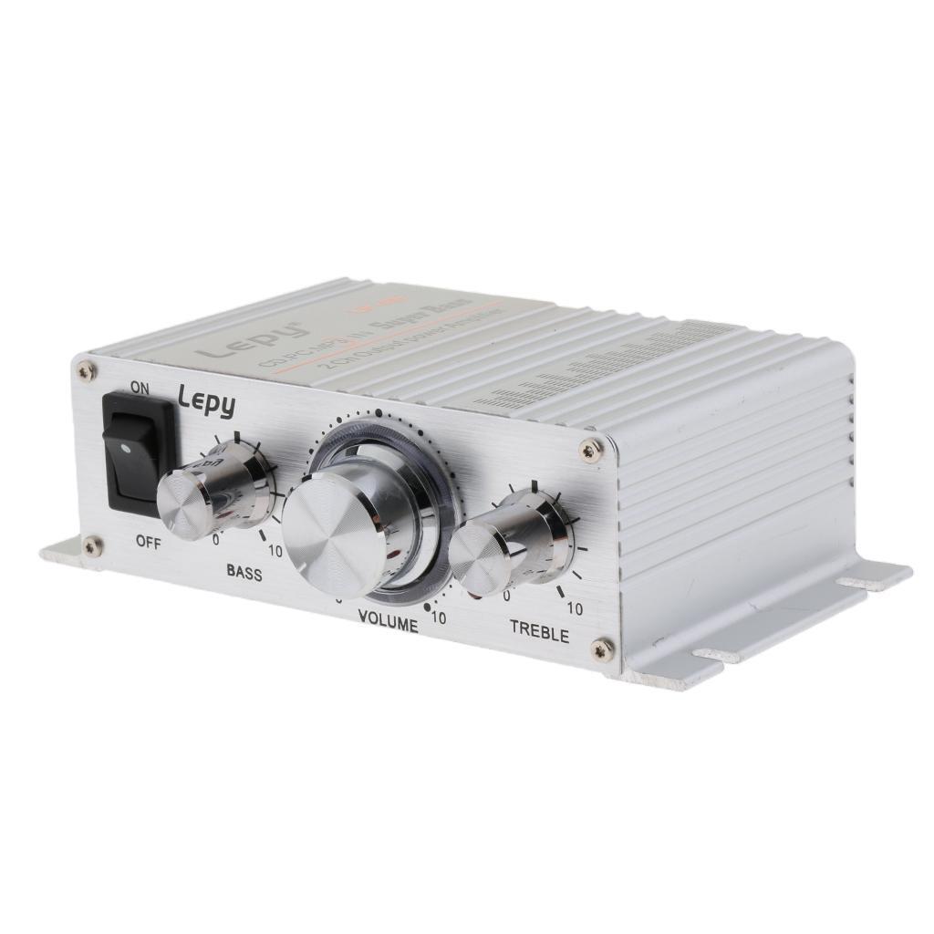 DC 12V 2x15W Class-D  Stereo Audio Headphone Car Amplifier
