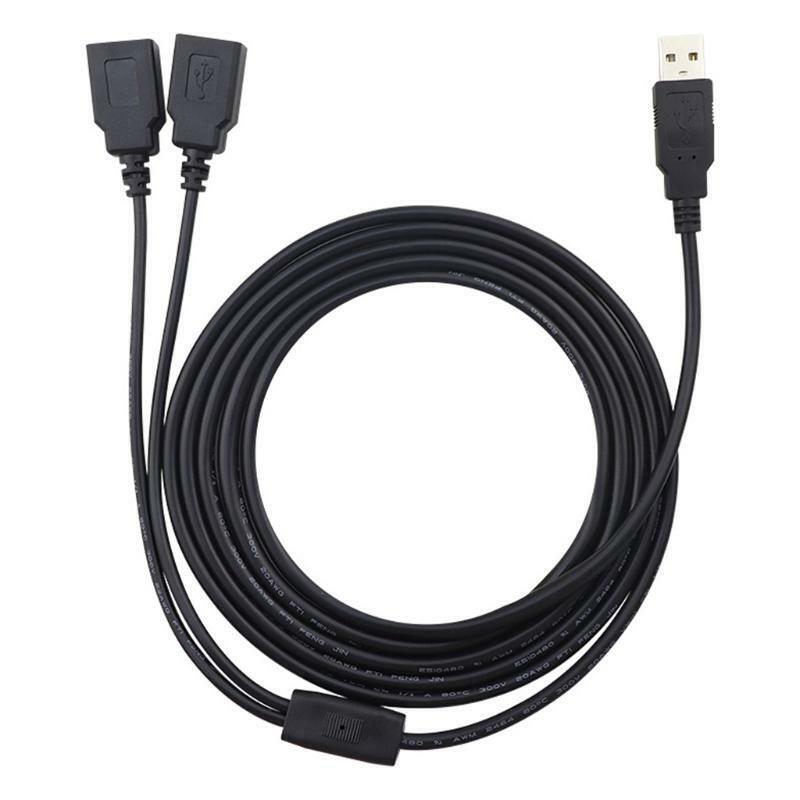 USB 2.0 Y Cable 3A Male to Dual Female Supports Charging of Mobile Phones