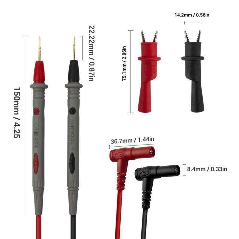 Universal Needle Tip Probe Test Leads Pin Digital Multimeter Multi Meter Tester